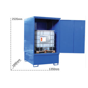 Stockage externe avec réservoir de collecte en acier Carvel 1350x1660x2535mm pour réservoirs, 1100lt - Product Image 2