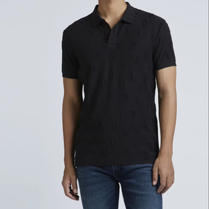 Polo personalizado de alta calidad 2025 con estampado bordado, tejido de punto de manga corta informal transpirable y antiarrugas - Product Image 1