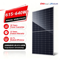 Panneau solaire monocristallin JA Solar 635W JAM66S45 635 LR N Type à demi-cellules, module PV certifié IEC61215