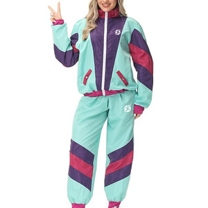 Conjuntos de Chaqueta Cortavientos de Dos Piezas de Nailon Ligero con Capucha y Cremallera Reflectante, Estampados para Invierno, para Mujer, Embalaje Personalizado, Impermeables - Product Image 4