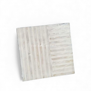 <b>Square</b> Mother of Pearl <b>Placemat</b> Crafted from Natural Shell for Everyday Home Dining From Vietnam - Product Image 4
