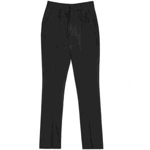 Pantaloni da donna Danielle Bernstein taglie forti con spacco frontale, neri, taglia 20W - Product Image 1