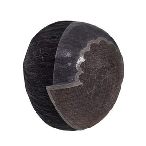 Q6 Yaki Human <b>Hair</b> Wig Mens Toupee Virgin Remy Single Weft Bangladash Naturalizer Curl Bonnet <b>Hair</b> Extension Remi - Product Image 2