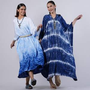 El mejor y elegante caftán abaya bohemio hecho de tela suave y transpirable adecuado para fiestas de viaje o colecciones de verano - Product Image 4