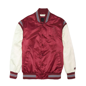 Diseño personalizado OEM satén Varsity chaqueta Unisex Bomber Streetwear estilo béisbol chaqueta de alta calidad moda prendas de vestir exteriores - Product Image 6