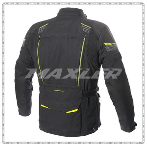 Chaqueta de Motociclismo Textil Cordura Personalizada, Impermeable y Cortavientos, para Hombre, Talla Grande, con Protectores Homologados CE - Product Image 3