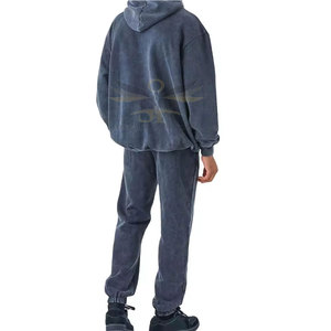Venta al por mayor de chándales de diseño personalizado de lavado ácido para los hombres nueva llegada gran oferta de chándales de lavado ácido - Product Image 3
