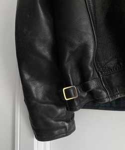 Vente en gros blouson de moto bombardier vintage en cuir pour hommes logo personnalisé bouton PU décoration support rembourré toile fermeture à glissière pour - Product Image 5