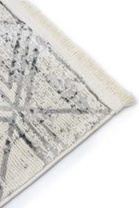 Tapis turc gris clair Turkua Home en velours lavable 8 mm, tissé vintage en polyester acrylique, antidérapant, motif oriental uni, personnalisé - Product Image 5