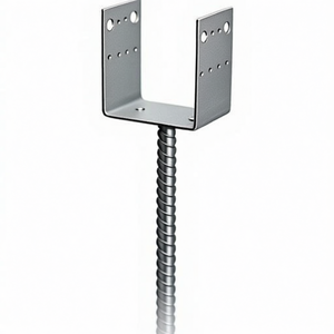 Fixation en acier galvanisé pour béton Simpson Strong Tie 140 x 90 x 126 x 5 mm, avec trous de 5,0 + 13,5 mm, pour garages, auvents et abris de voiture - Product Image 3