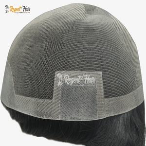 Gran stock de REGENT Gulf Plus trama atada a mano onda Natural onda de agua estilo recto tupé de pelo indio para hombres - Product Image 6