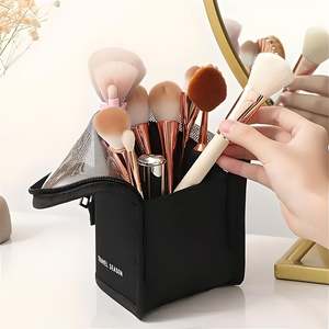 Scarlett Portable <b>Makeup</b> Organizer Bag Cosmetic Case in Mesh Material Zipper Closure <b>for</b> <b>Storage</b> and Organization - Product Image 4