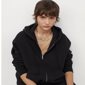 Wholesale Custom Printed Eco-Friendly <b>Fleece</b> <b>Women's</b> Plus Size Hoodie Designer <b>Pattern</b> Winter Full-Zip-Up Front Logo Hooded - Product Image 6