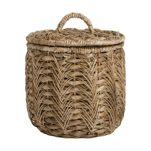 Élégant panier tissé en jonc de mer naturel Organisateur décoratif fait à la main pour fruits, légumes, pain et décoration intérieure - Product Image 1