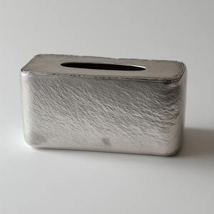 Boîte à mouchoirs multifonctionnelle industrielle moderne, construction métallique durable faite à la main, couleur et taille personnalisables pour les intérieurs tendance - Product Image 6