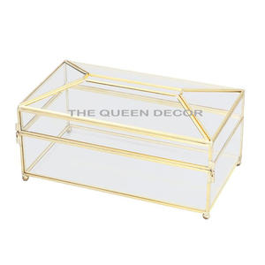 Boîte à bijoux en marbre blanc poli de forme rectangulaire en marbre, accessoires de décoration et de cadeaux pour la maison - Product Image 6