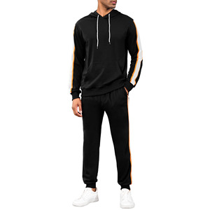 Wholesale <b>Men's</b> 2-Piece Hoodie and Sweatpants Set Heavyweight Fleece Jogger Tracksuit Oversized Hood Sweatpants for Plus Size - Product Image 1