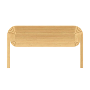 Natural Color Alur Bed <b>Headboard</b> With Unique Artistic Design for Bedroom Hotel Furniture Rattan Materials High Quality - Product Image 2