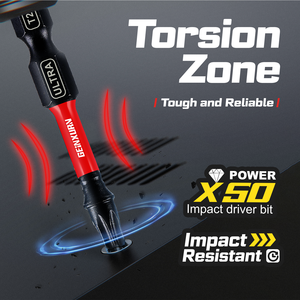 Set di punte Per cacciavite Torx industriale Ultra grado 25MM 50MM 53 pezzi Per Set con codice colore T7 T8 T9 T10 T15 T20 T25 T27 T30 T40 - Product Image 3