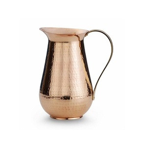 Jarra para servir jugo de diseño fantástico en jarra de agua potable martillada de cobre para uso en eventos de boda y restaurantes - Product Image 5