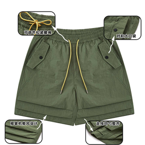 Haute qualité Polyester Spandex Gym Sports Double couche entraînement Cargo Board pantalon court personnalisé Baggy Nylon Shorts pour hommes - Product Image 5