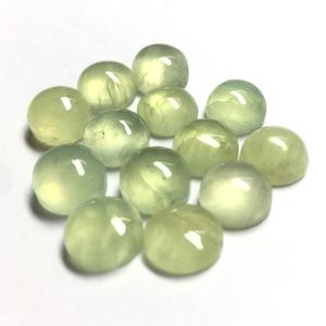 Vente en gros AAA Grade 4mm IGI certifié naturel vert Prehnite Cabochon lisse semi-précieux pierre précieuse calibrée pierre précieuse en vrac - Product Image 5