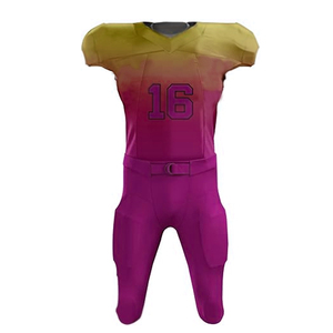 Camiseta de fútbol americano personalizada para hombre, conjunto de uniforme de entrenamiento de equipo deportivo transpirable con manga corta, opción de talla grande - Product Image 2