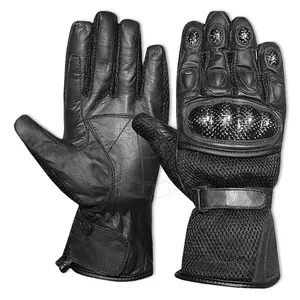 Мужские Кожаные Мотоциклетные Перчатки с полным пальцем для лодыжки, дополнительная защита, уникальный дизайн, настраиваемый OEM ODM