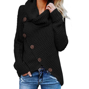 Meilleure qualité pull femmes automne hiver couleur différentes femmes col en V chandails en gros femmes chandails taux de gros - Product Image 6