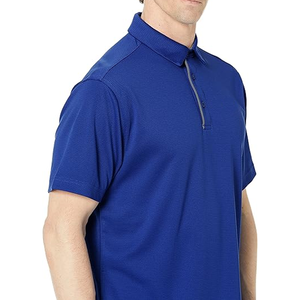 Nuevo diseño, últimas tendencias, polos para hombre, camiseta de solapa de manga corta con costuras de tres colores de verano - Product Image 5
