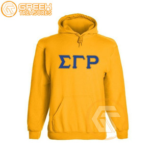 Sudadera con capucha bordada de lana de algodón Sigma Gamma Rho personalizada, suéter de alta calidad de la Hermandad, ropa griega, sudaderas con capucha para mujer - Product Image 5