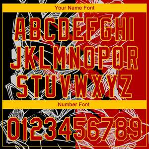 Nueva llegada transpirable personalizado Graffiti patrón rojo amarillo 3D Scratch rendimiento Golf Polo camisa al por mayor camisas casuales para hombres - Product Image 6