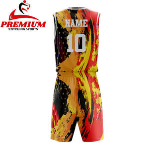 Uniforme de Baloncesto de Diseño Personalizado de Alta Calidad, Nuevo Uniforme de Baloncesto Deportivo Personalizado para Exteriores - Product Image 2