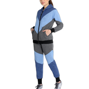 Femmes nouveau élégant personnalisé brodé Logo couleur survêtement sweats à capuche Jogging survêtements 2 pièces ensemble vêtements de sport de plein air survêtements - Product Image 2