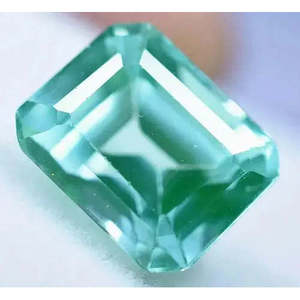 Saphir vert du Montana de qualité AAA+ naturel de 5,85 carats, certifié GGL, taille émeraude, gemme traitée, Gem180 - Product Image 2