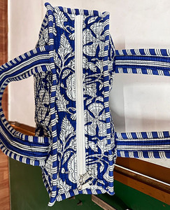 Diseño elegante y cómodo bolso de mano de algodón estampado bolsas de lona de algodón con cremallera para todos los bolsos para uso diario - Product Image 2