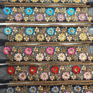 ลูกไม้ประดับขอบดีไซน์เนอร์หรูหราเป็นมิตรกับสิ่งแวดล้อมสำหรับเจ้าสาวแฟชั่นธุรกิจชั้นสูงรูปแบบที่ซับซ้อนมีรายละเอียดที่หรูหราสำหรับ - Product Image 1