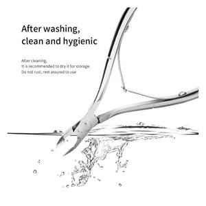 Pince à cuticules en acier inoxydable de qualité professionnelle pour les soins des ongles et des doigts L'art de la maîtrise de la manucure avec pinces à cuticules - Product Image 4