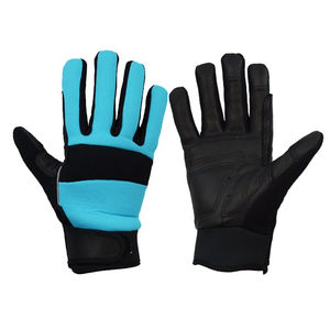 Gants de travail en cuir jaune résistants aux chocs, compatibles avec les écrans tactiles, pour la construction, les champs pétrolifères, les mines, résistants aux vibrations - Product Image 4