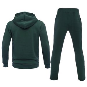 Mens 2 Piece Outfit Plain Tracksuit Set Zip Up Hoodies Sweatshirt <b>Lounge</b> <b>Pants</b> with Pockets Casual Loose Sweatsuit - Product Image 1