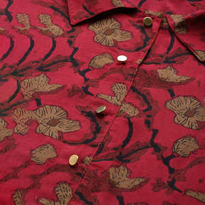 Maroon Mujer Algodón Floral Impreso Anarkali Kurta Set Conjuntos Mujer - Product Image 3