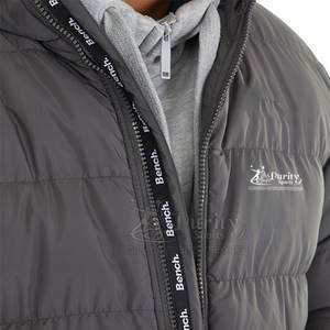 Dernier modèle de veste longue matelassée en coton pour hommes logo personnalisé grande demande veste longue matelassée en coton pour hommes hiver à vendre - Product Image 4