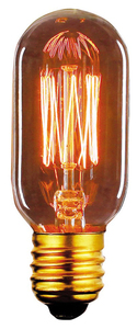 Lampadina Edison Vintage Tubolare E27 40W 2700K 120Lm 45x105mm (F-BRIGHT 2603005) - Product Image 1