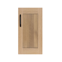 Porte d'armoire élégante en bois cintrée avec panneau en arc décoratif pour les applications de cuisine de luxe ou d'armoire de meubles