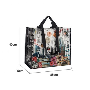 Sacs de courses réutilisables personnalisés pour supermarchés et expositions, impression de logo personnalisée, sacs de courses professionnels - Product Image 6