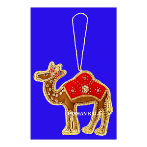 Nuevo atractivo diseño de forma de camello para fines decorativos, el mejor producto de bordado Zari CON ADORNO colgante de trabajo con cuentas - Product Image 1