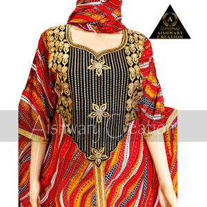 Abaya Africana y de Oriente Medio, Caftán Estampado de Rayón, Tejido Holgado con Cordón, Encaje Dorado, Pañuelo, Colores Duraderos, Transpirable, Mayorista OEM - Product Image 2