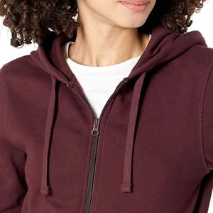 Sudaderas con capucha de manga larga de algodón personalizadas de alta calidad para mujer, ropa transpirable de talla grande con cremallera para Invierno para mujer, venta al por mayor - Product Image 5