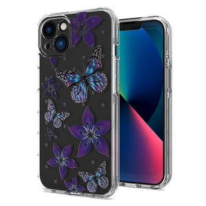 เคส iPhone 13 6.1 นิ้ว และ iPhone 14 6.1 นิ้ว ใช้ได้กับ iPhone 16E/17E แบบไฮบริด ดีไซน์โดดเด่น # 062 - Product Image 1