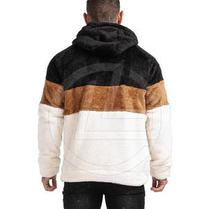 Warm <b>Sherpa</b> <b>Lined</b> <b>Hoodie</b> For <b>Men</b> With Hood And Ribbed Cuffs For Winter Comfort <b>Men</b> <b>Sherpa</b> Fleece <b>Hoodie</b> - Product Image 2